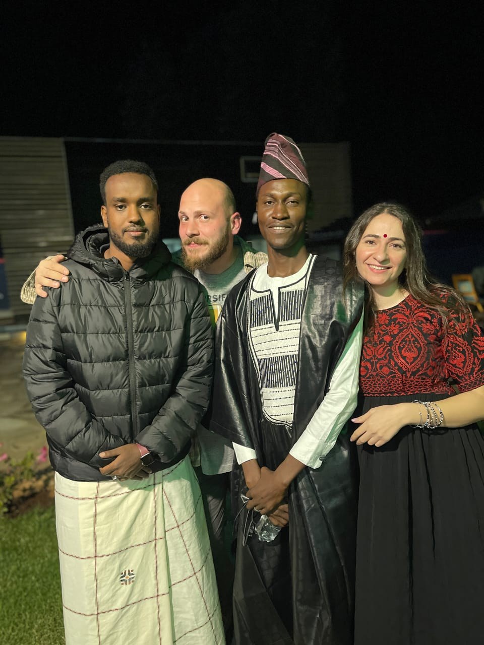 Participants wearing traditional clothing during the Nanyuki training in 2023